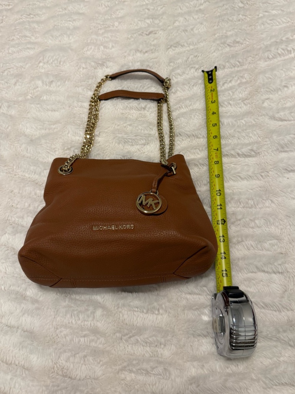 Michael Kors Jet Set Chain Medium Shoulder Tote Acorn Purse - Picture 11 of 14